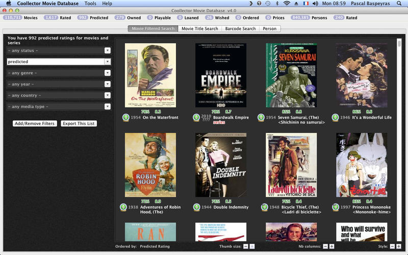 Coollector Movie Database